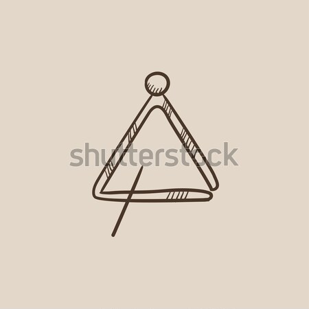 Triangle thin line icon Stock photo © RAStudio