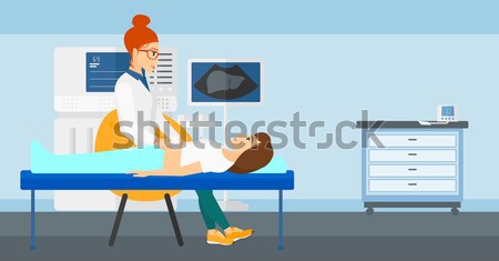 Patient lying in bed. Stock photo © RAStudio