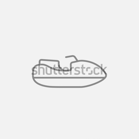 Jet scooter line icon. Stock photo © RAStudio