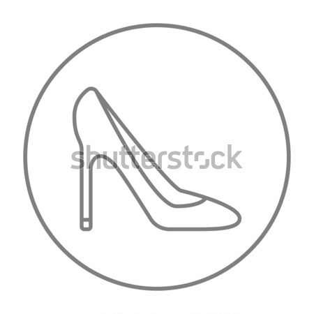 Heel shoe line icon. Stock photo © RAStudio