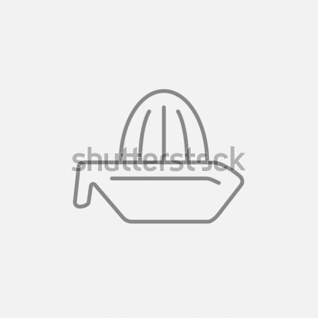 Stock photo: Lemon squeezer line icon.