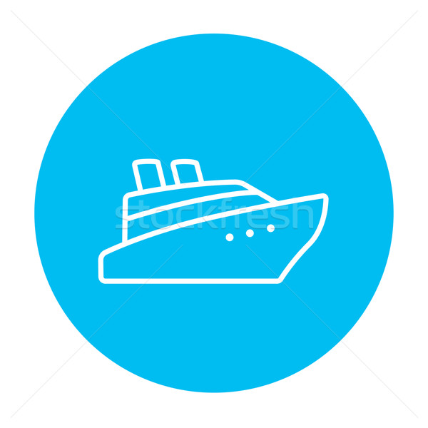 Cruise ship line icon. Stock photo © RAStudio