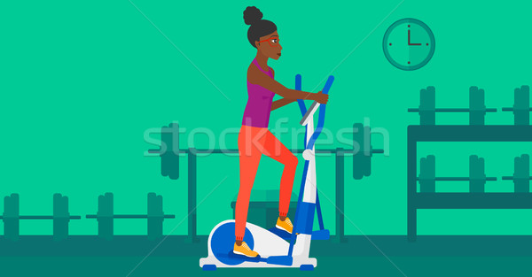 Woman making exercises. Stock photo © RAStudio