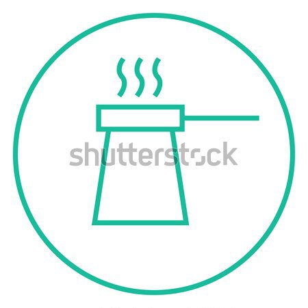 Coffee turk line icon. Stock photo © RAStudio