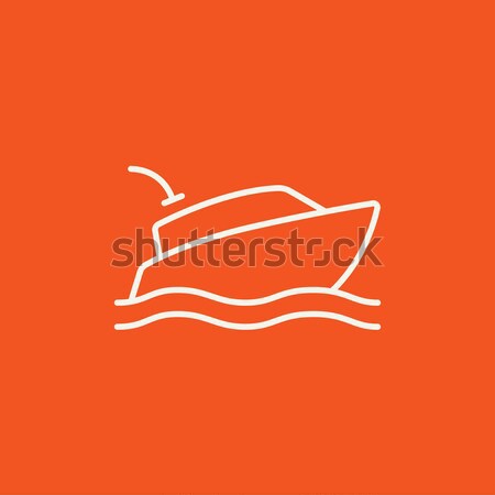 Yacht line icon. Stock photo © RAStudio