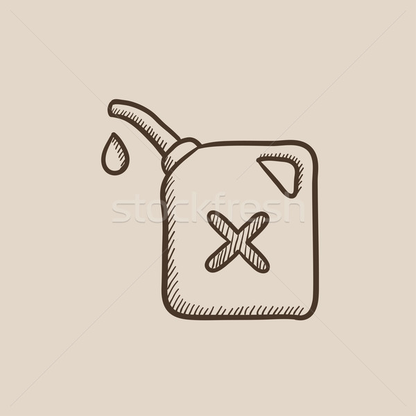 Gas container sketch icon. Stock photo © RAStudio