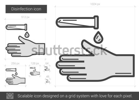 Disinfection line icon. Stock photo © RAStudio