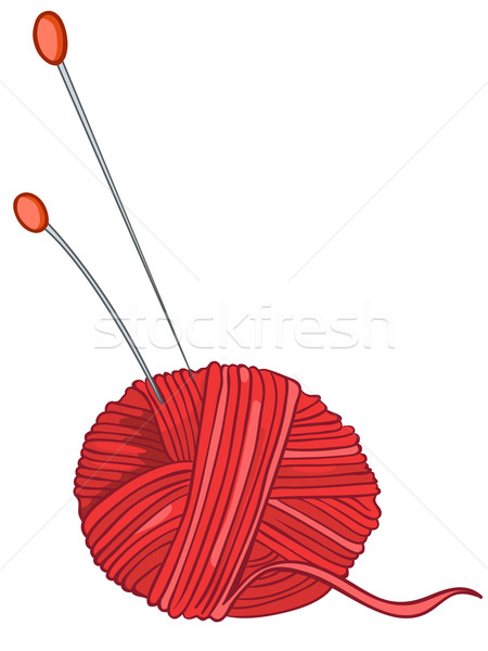 Cartoon Home Miscellaneous Knitting Thread Stock photo © RAStudio