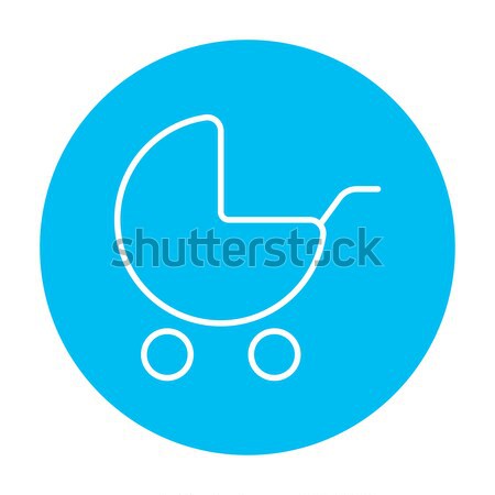 Baby stroller line icon. Stock photo © RAStudio