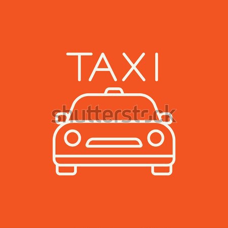 Taxi line Symbol Web mobile Infografiken Stock foto © RAStudio