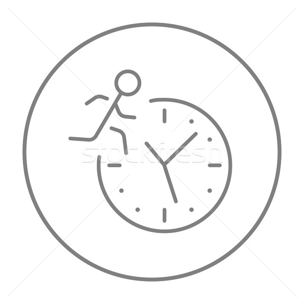 Time management line icon. Stock photo © RAStudio