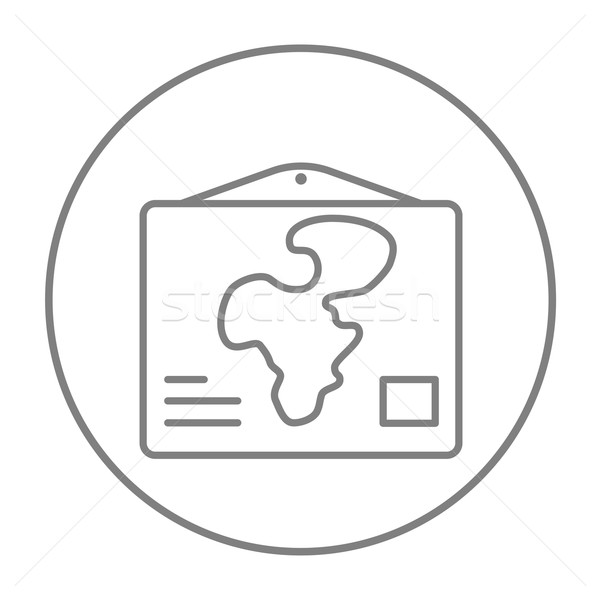 World map line icon. Stock photo © RAStudio