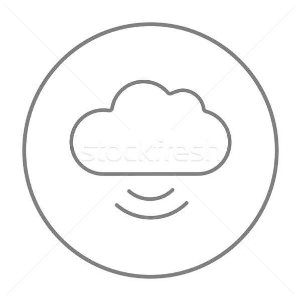 Cloud computing line icon. Stock photo © RAStudio