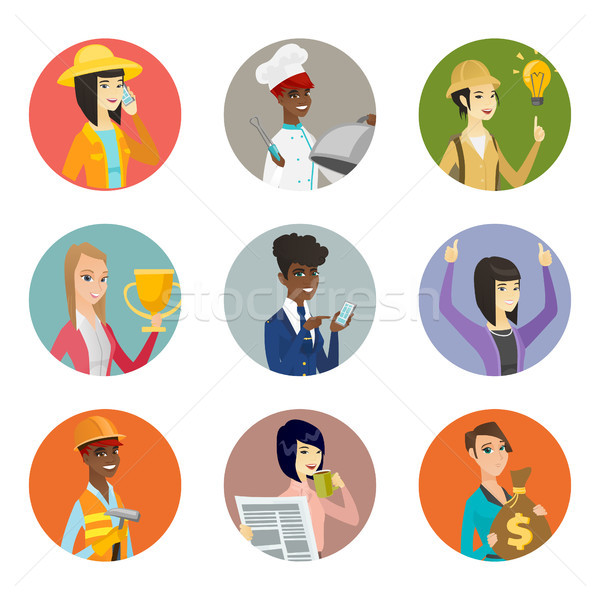 Vector set of characters of different professions. Stock photo © RAStudio