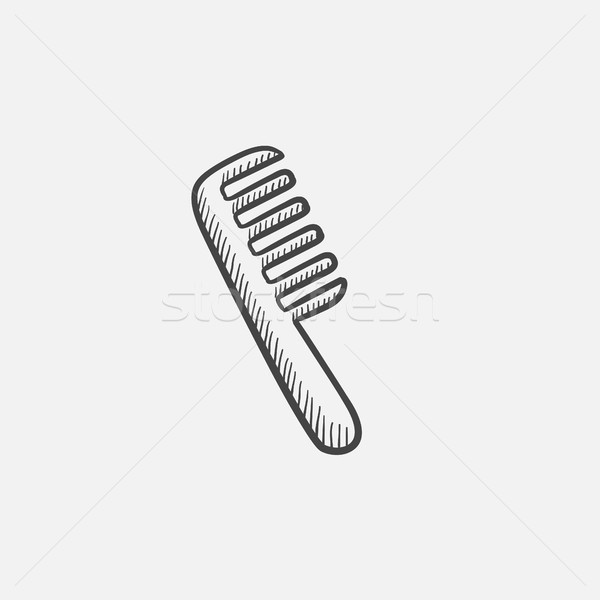 Comb sketch icon. Stock photo © RAStudio