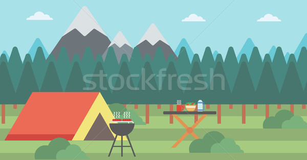 Background of camping site. Stock photo © RAStudio