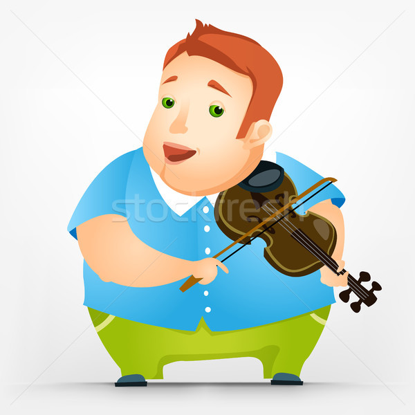 Cheerful Chubby Man Stock photo © RAStudio