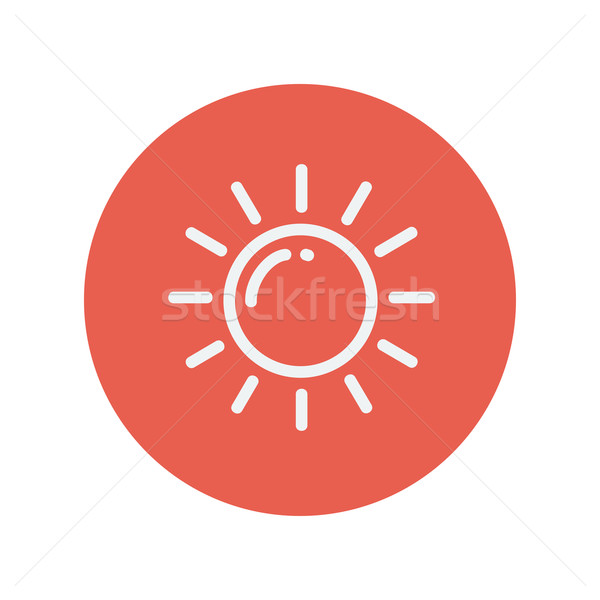 Sun thin line icon Stock photo © RAStudio