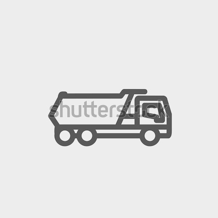 Dump truck line icon. Stock photo © RAStudio