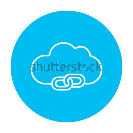 Cloud computing line icon. Stock photo © RAStudio