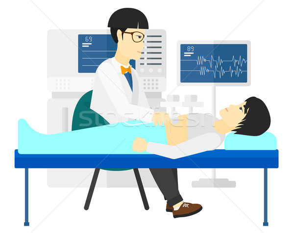 Patient under ultrasound examination. Stock photo © RAStudio