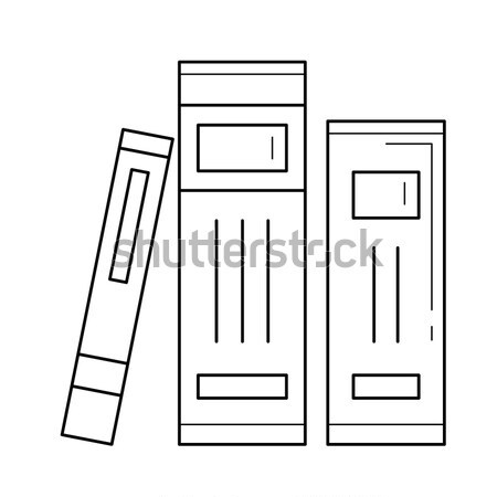 ストックフォト: 図書 · 行 · アイコン · コーナー · ウェブ · 携帯