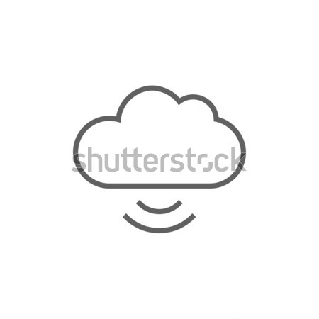 Cloud computing line icon. Stock photo © RAStudio