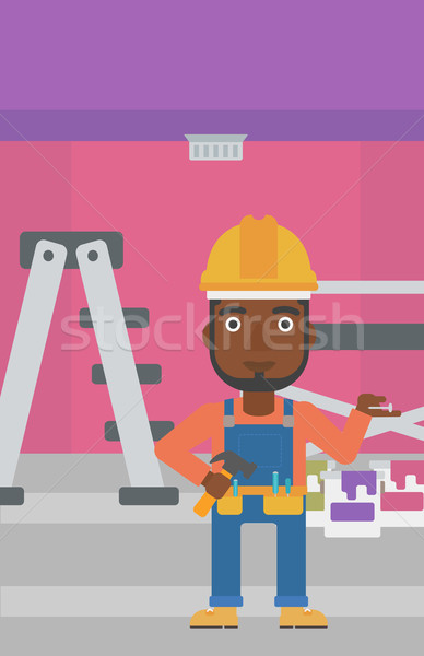 Cheerful repairer engineer. Stock photo © RAStudio