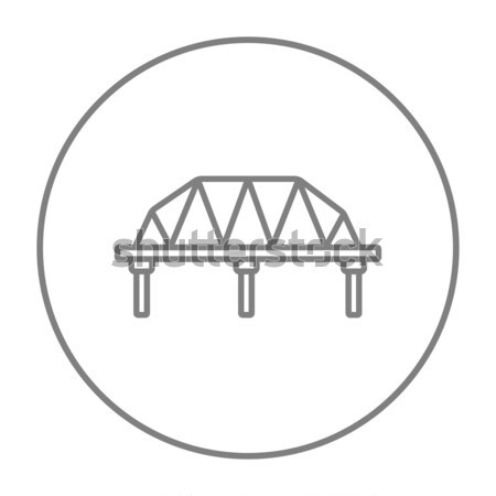 Foto stock: Rail · manera · puente · boceto · icono · vector