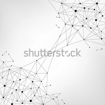 Blockchain technology futuristic abstract vector banner. Stock photo © RAStudio