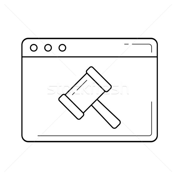 Ecommerce line icon. Stock photo © RAStudio