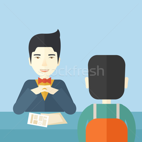 Smiling human resource manager. Stock photo © RAStudio