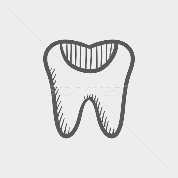 Tooth decay sketch icon Stock photo © RAStudio