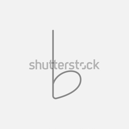 Musical note line icon. Stock photo © RAStudio