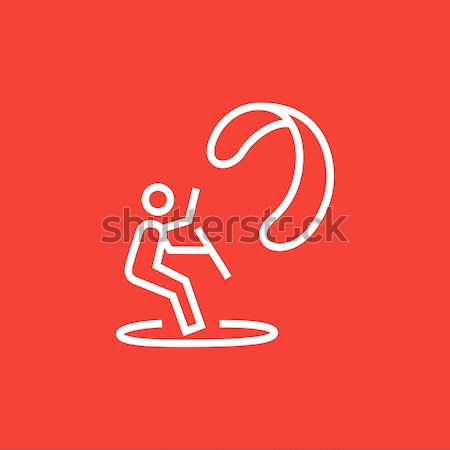 Kite surfing line icon. Stock photo © RAStudio