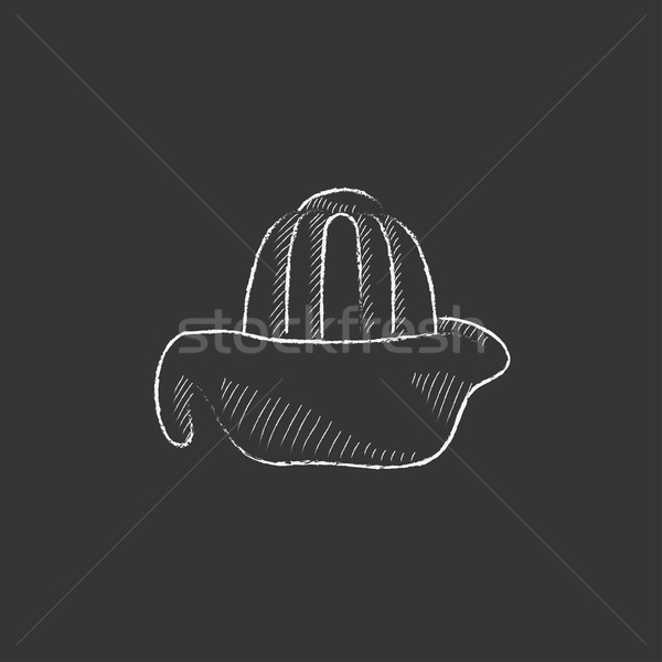 Lemon squeezer. Drawn in chalk icon. Stock photo © RAStudio