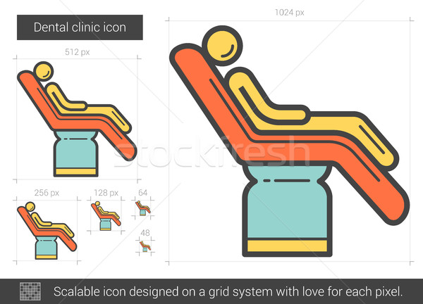 Dental clinic line icon. Stock photo © RAStudio