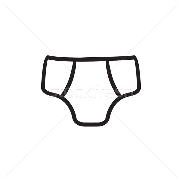 Male underpants sketch icon. Stock photo © RAStudio