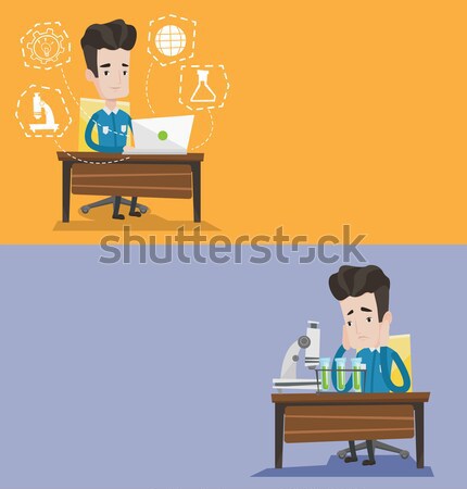 Two business banners with space for text. Stock photo © RAStudio