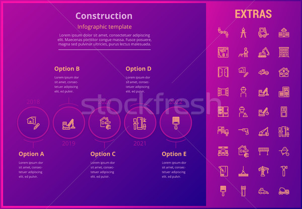Construction modèle icônes [[stock_photo]] © RAStudio