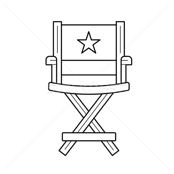 Director chair line icon. Stock photo © RAStudio