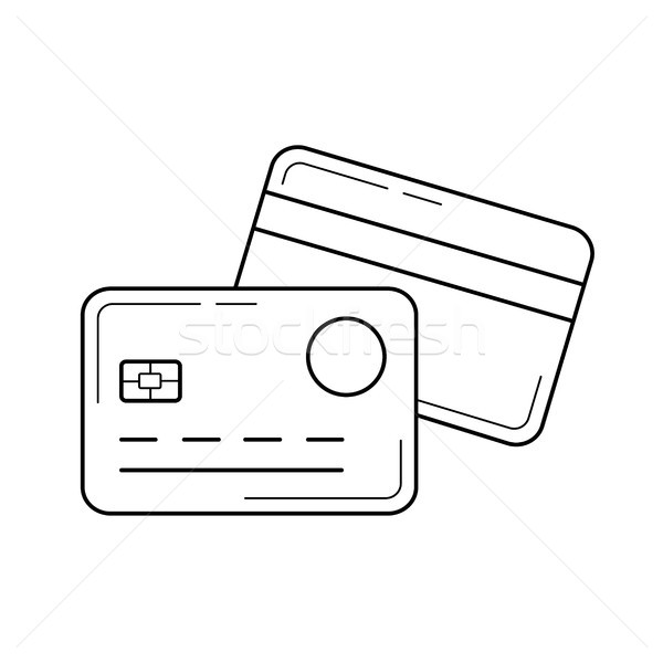 Credit card line icon. Stock photo © RAStudio