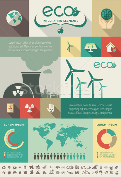 Stock photo: Ecology Infographic Template.