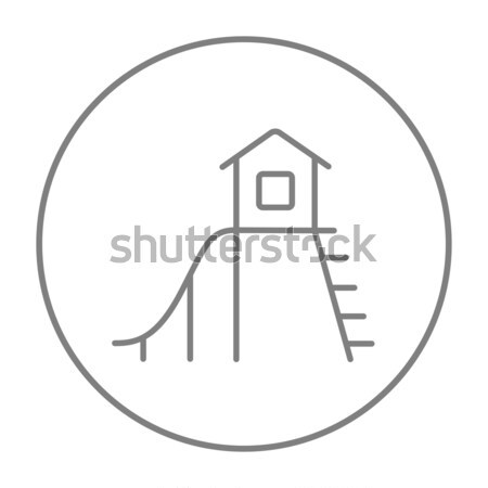 Real estate agent icon drawn in chalk. Stock photo © RAStudio