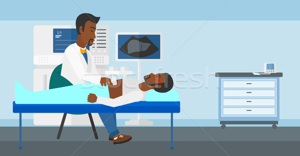 Patient under ultrasound examination. Stock photo © RAStudio