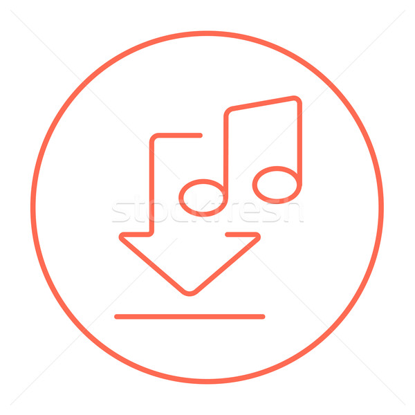 Download music line icon. Stock photo © RAStudio