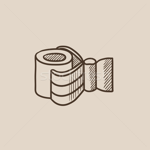 Industrial mechanical robot arm sketch icon. Stock photo © RAStudio