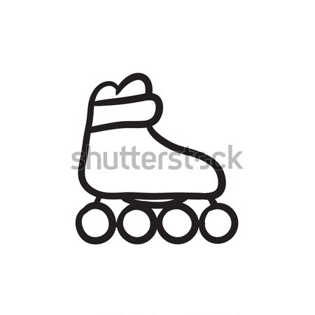 Roller skate sketch icon. Stock photo © RAStudio