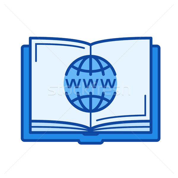 Online education line icon Stock photo © RAStudio