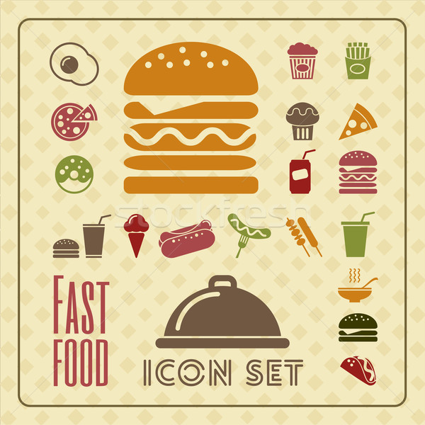 Fastfood Infographic Template. Stock photo © RAStudio